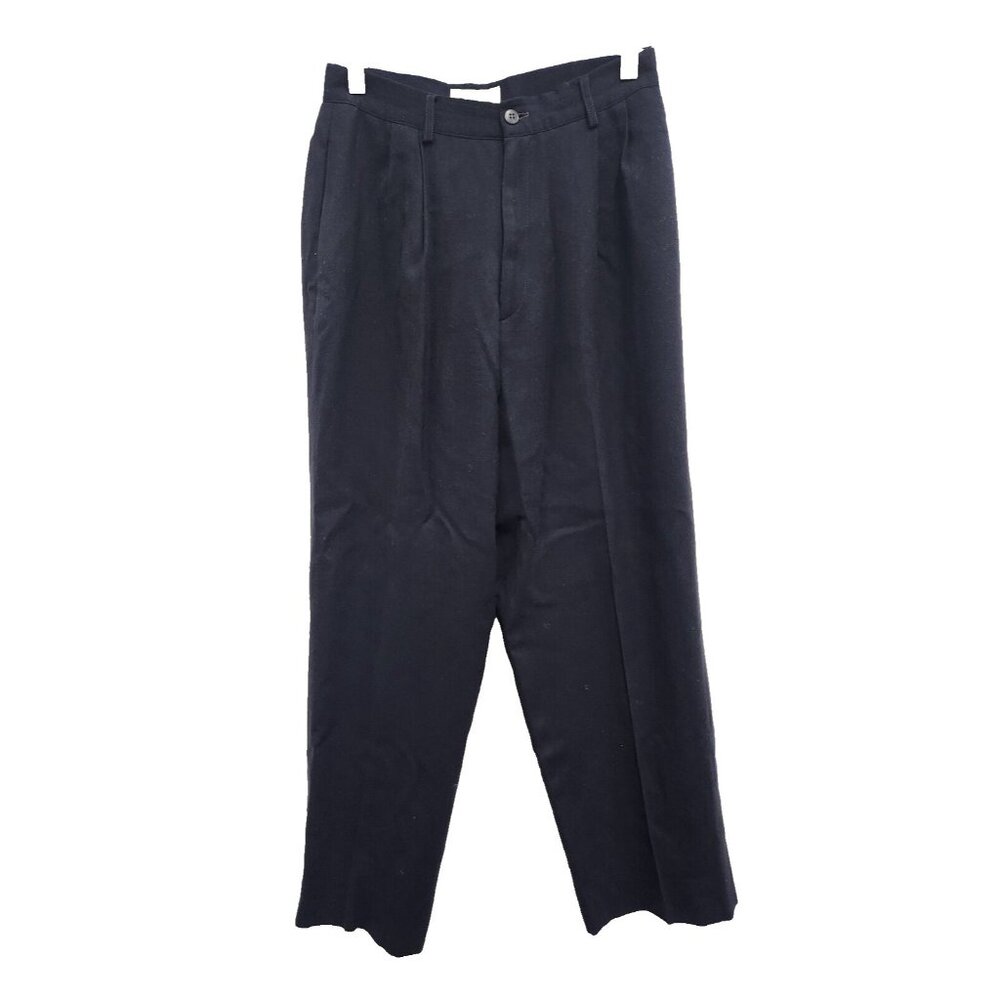 Vintage L.L Bean Dress Pants Womens Size 6 Petite Navy Wool Old Money Preppy